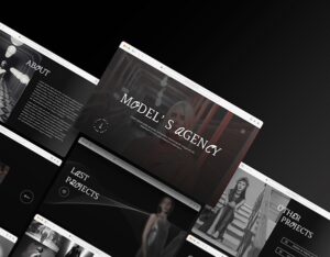 Landing Page para portfólio – Agência de modelos